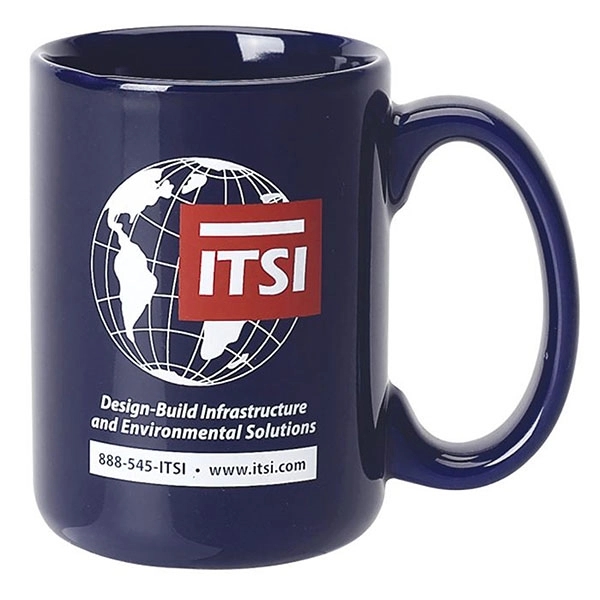 15 oz. Ceramic Dishwasher-Safe Coffee Mug w/ Handle - 15 oz. Ceramic Dishwasher-Safe Coffee Mug w/ Handle - Image 7 of 9