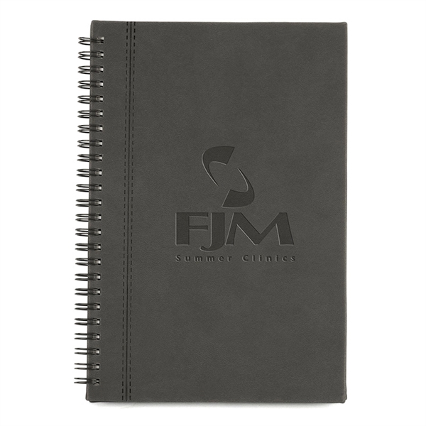 Bergamo Soft-touch Spiral Notebook - Bergamo Soft-touch Spiral Notebook - Image 1 of 2