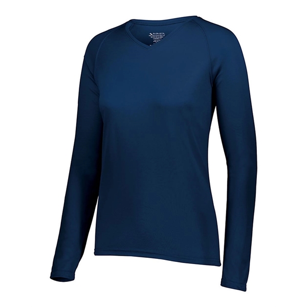 Augusta Sportswear Women's Long Sleeve V-Neck - Augusta Sportswear Women's Long Sleeve V-Neck - Image 1 of 8