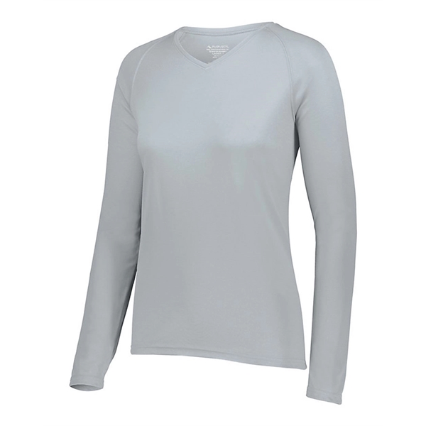 Augusta Sportswear Women's Long Sleeve V-Neck - Augusta Sportswear Women's Long Sleeve V-Neck - Image 7 of 8