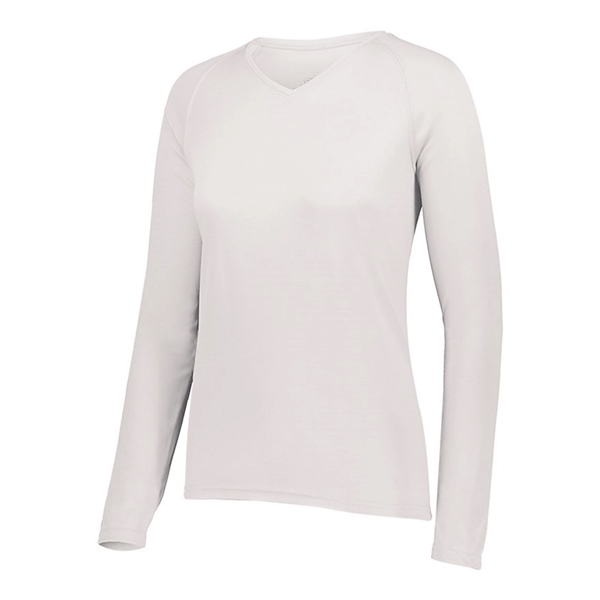 Augusta Sportswear Women's Long Sleeve V-Neck - Augusta Sportswear Women's Long Sleeve V-Neck - Image 6 of 8