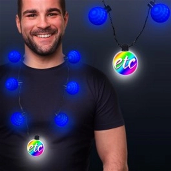 LED Medallion Ball Necklace - Variety of Colors Available - LED Medallion Ball Necklace - Variety of Colors Available - Image 3 of 12