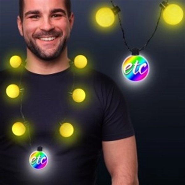 LED Medallion Ball Necklace - Variety of Colors Available - LED Medallion Ball Necklace - Variety of Colors Available - Image 5 of 12