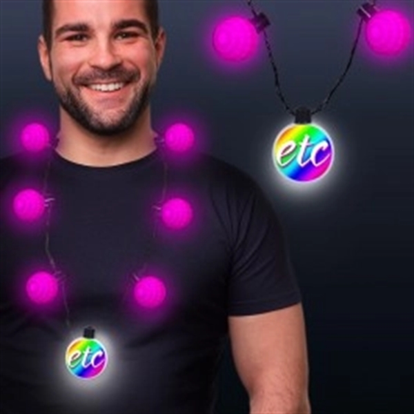 LED Medallion Ball Necklace - Variety of Colors Available - LED Medallion Ball Necklace - Variety of Colors Available - Image 7 of 12