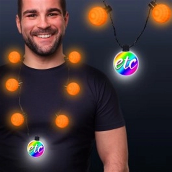 LED Medallion Ball Necklace - Variety of Colors Available - LED Medallion Ball Necklace - Variety of Colors Available - Image 8 of 12