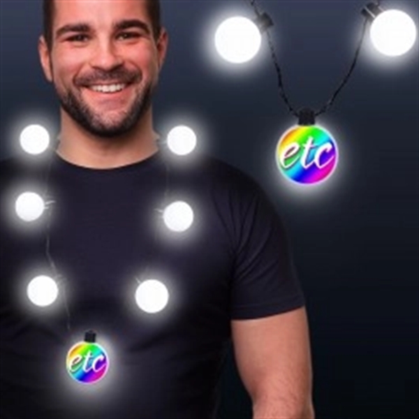 LED Medallion Ball Necklace - Variety of Colors Available - LED Medallion Ball Necklace - Variety of Colors Available - Image 9 of 12