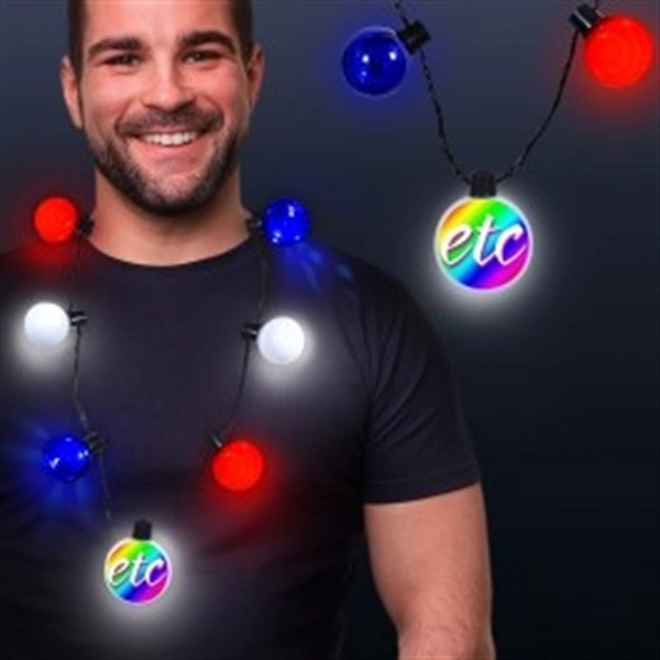 LED Medallion Ball Necklace - Variety of Colors Available - LED Medallion Ball Necklace - Variety of Colors Available - Image 11 of 12