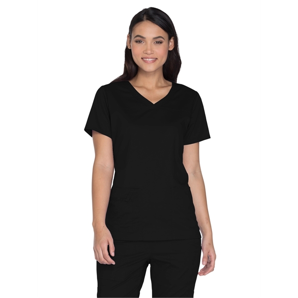 Cherokee Workwear Core Stretch Women's V-Neck Top - Cherokee Workwear Core Stretch Women's V-Neck Top - Image 0 of 8
