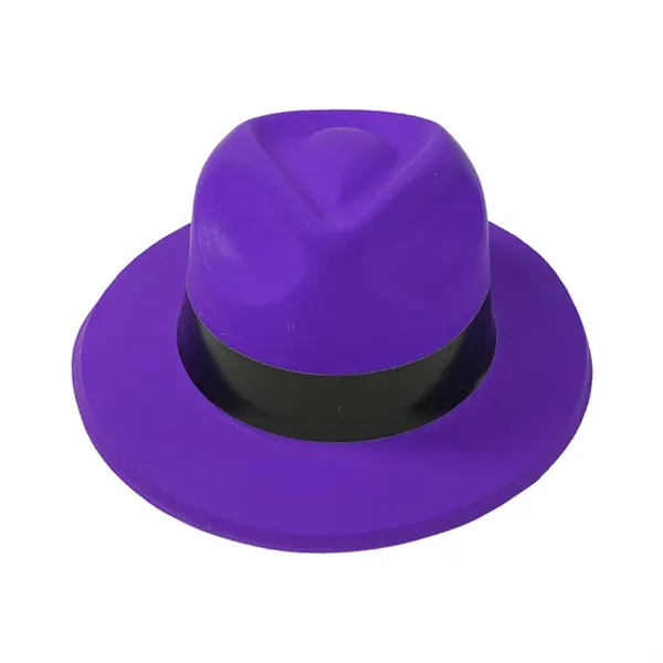 Neon Soft Plastic Fedora Hat for Party - Neon Soft Plastic Fedora Hat for Party - Image 5 of 6