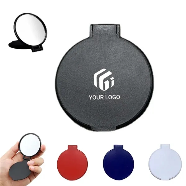 Portable Compact Mini Round Folding Travel Makeup Mirror - Portable Compact Mini Round Folding Travel Makeup Mirror - Image 0 of 4