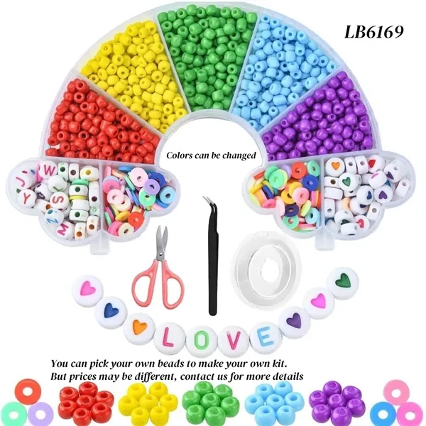 Clay Beads for Friendship Bracelet Kit DIY Art Craft Set - Clay Beads for Friendship Bracelet Kit DIY Art Craft Set - Image 1 of 5