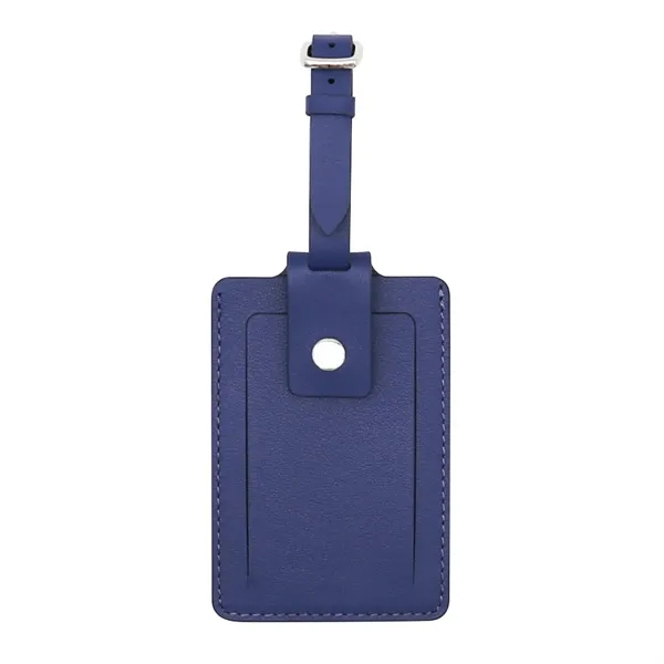 Premium Genuine Leather Luggage Tag - Premium Genuine Leather Luggage Tag - Image 5 of 7