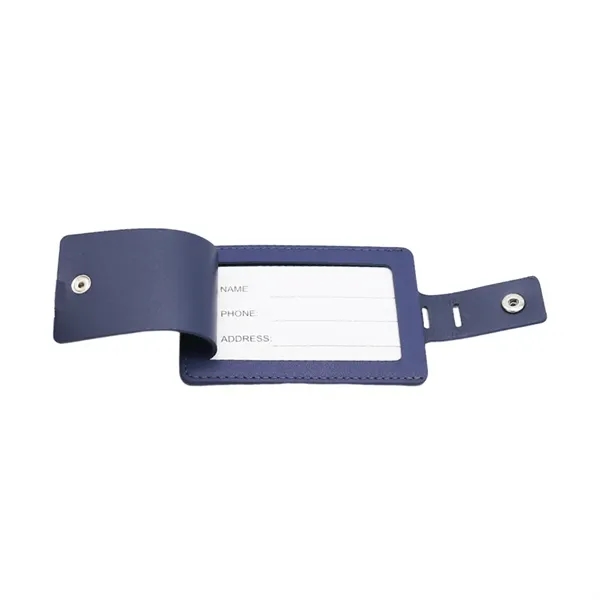 Premium Genuine Leather Luggage Tag - Premium Genuine Leather Luggage Tag - Image 6 of 7