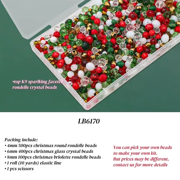Crystal Beads Making Set for Christmas Jewelry Craft Kits - Crystal Beads Making Set for Christmas Jewelry Craft Kits - Image 1 of 4