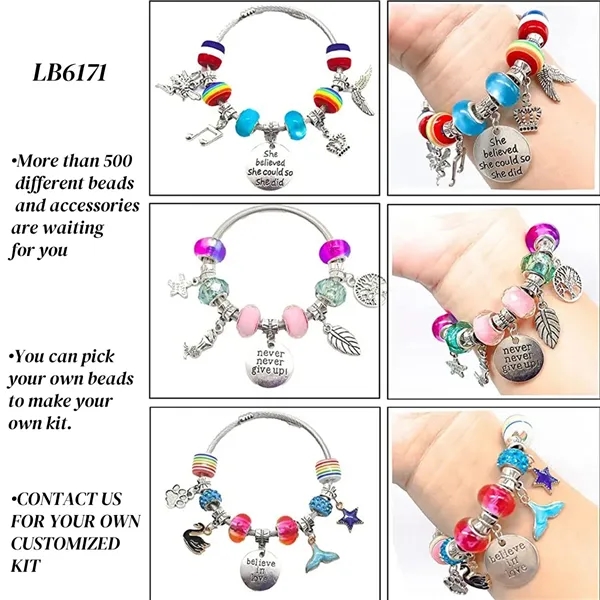 Charm Bracelet Making Kit Friendship Jewelry Set for Girls - Charm Bracelet Making Kit Friendship Jewelry Set for Girls - Image 3 of 6