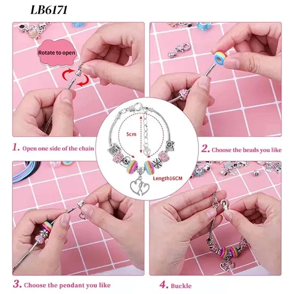Charm Bracelet Making Kit Friendship Jewelry Set for Girls - Charm Bracelet Making Kit Friendship Jewelry Set for Girls - Image 6 of 6