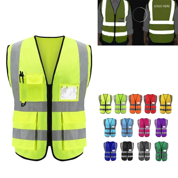 Custom Safety Vests Reflective Construction Accessories - Custom Safety Vests Reflective Construction Accessories - Image 0 of 13