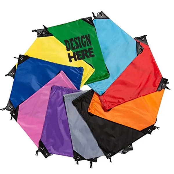 Customizable Multi-Color Advertising Drawstring Backpack - Customizable Multi-Color Advertising Drawstring Backpack - Image 0 of 1
