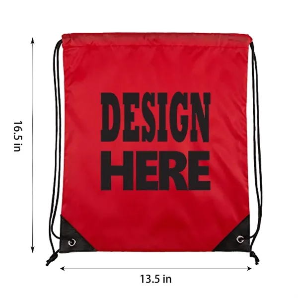 Customizable Multi-Color Advertising Drawstring Backpack - Customizable Multi-Color Advertising Drawstring Backpack - Image 1 of 1
