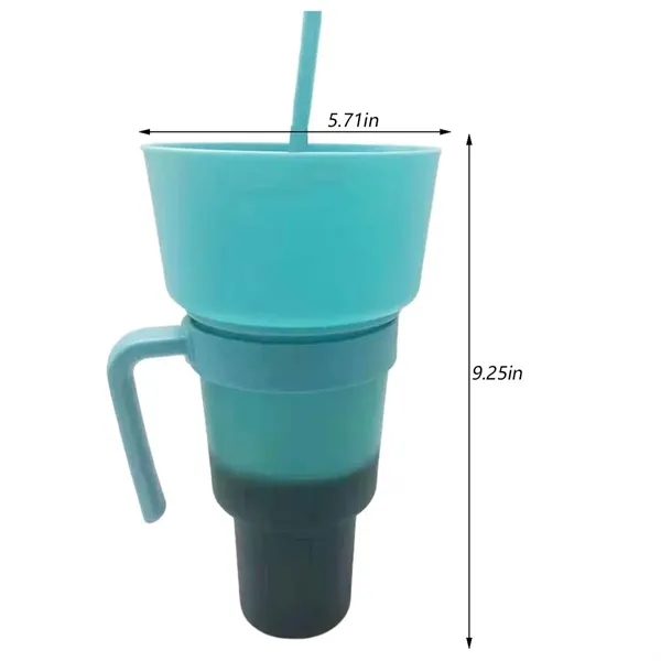 All in One No Spill Bowl Snack and Drink Cup with Straw - All in One No Spill Bowl Snack and Drink Cup with Straw - Image 1 of 4