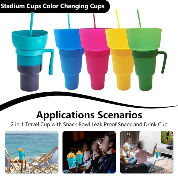 All in One No Spill Bowl Snack and Drink Cup with Straw - All in One No Spill Bowl Snack and Drink Cup with Straw - Image 4 of 4