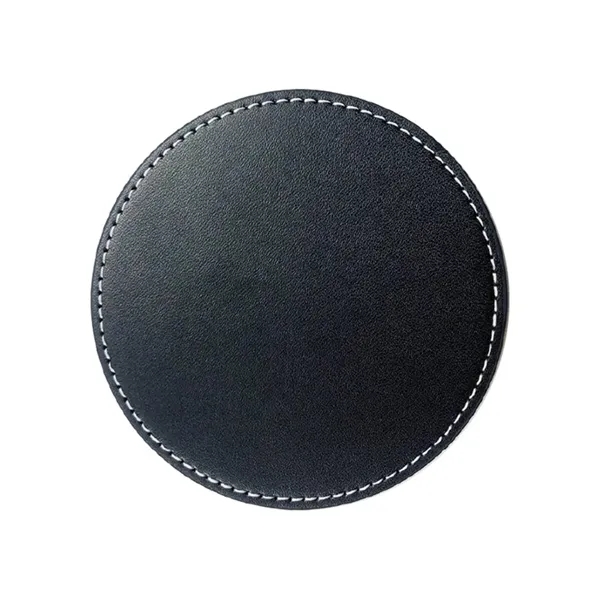 Round Leather Coaster - Round Leather Coaster - Image 1 of 2