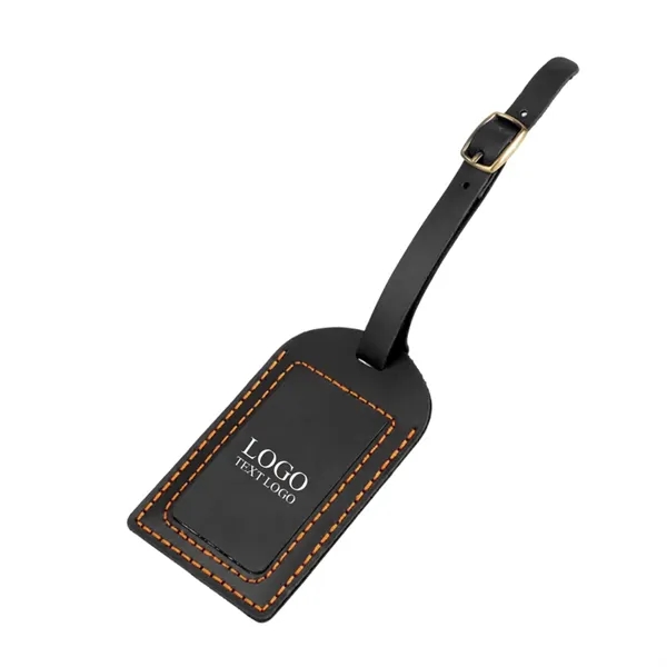 Custom Vintage Crazy Horse Leather Luggage Tag