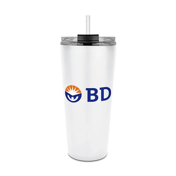 Trumbull Dual Wall No-Spill Vacuum Mug with Straw 27 oz. - Trumbull Dual Wall No-Spill Vacuum Mug with Straw 27 oz. - Image 1 of 6