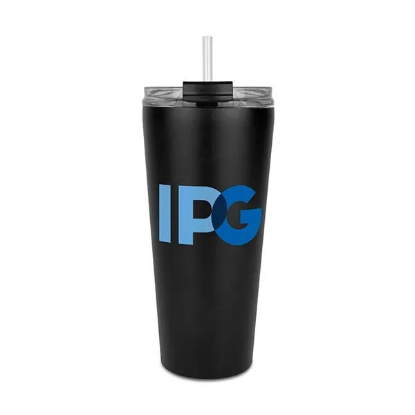 Trumbull Dual Wall No-Spill Vacuum Mug with Straw 27 oz. - Trumbull Dual Wall No-Spill Vacuum Mug with Straw 27 oz. - Image 3 of 6