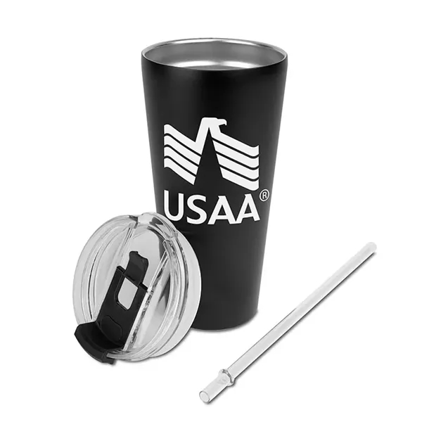 Trumbull Dual Wall No-Spill Vacuum Mug with Straw 27 oz. - Trumbull Dual Wall No-Spill Vacuum Mug with Straw 27 oz. - Image 4 of 6