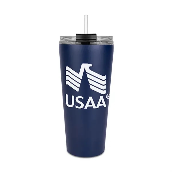 Trumbull Dual Wall No-Spill Vacuum Mug with Straw 27 oz. - Trumbull Dual Wall No-Spill Vacuum Mug with Straw 27 oz. - Image 5 of 6