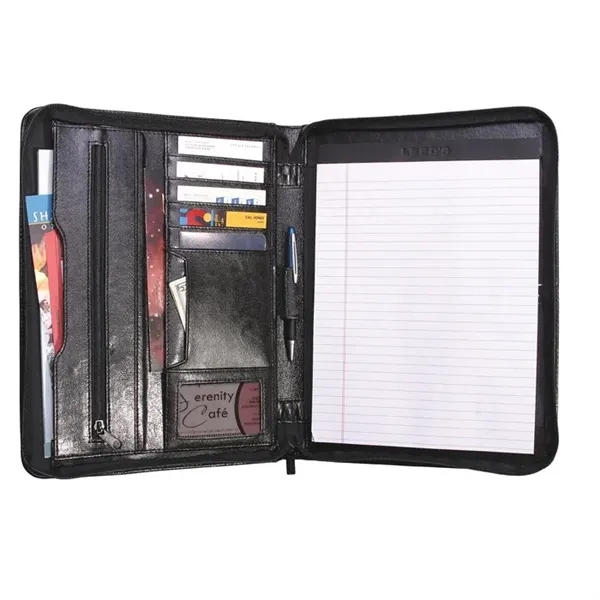 Zippered Leather Portfolio Set - Zippered Leather Portfolio Set - Image 1 of 3