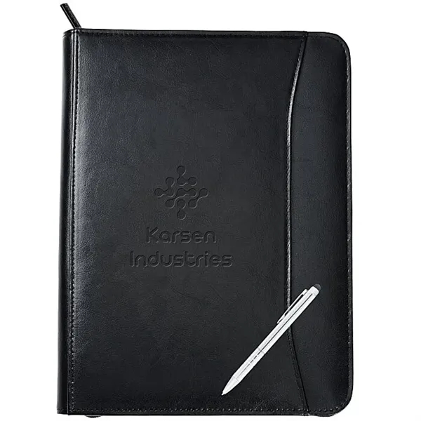 Zippered Leather Portfolio Set - Zippered Leather Portfolio Set - Image 3 of 3