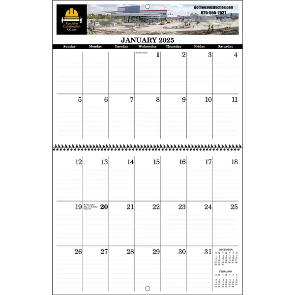 Wall Calendar with Large Memo Space - Wall Calendar with Large Memo Space - Image 0 of 0