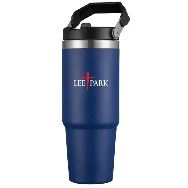 30oz Travel Stainless Steel Vacuum Coffee Mug tumbler handle - 30oz Travel Stainless Steel Vacuum Coffee Mug tumbler handle - Image 1 of 5