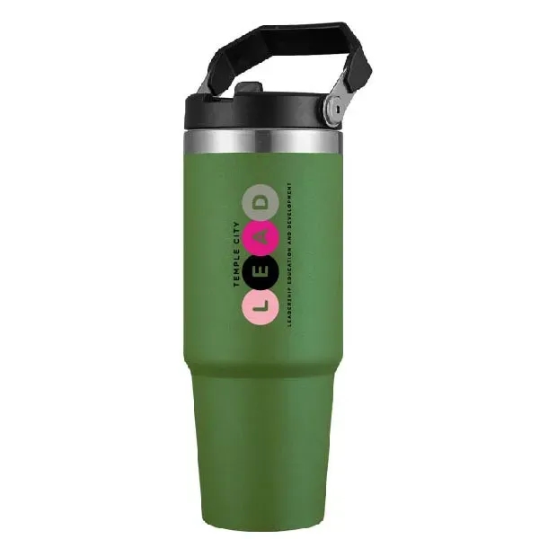 30oz Travel Stainless Steel Vacuum Coffee Mug tumbler handle - 30oz Travel Stainless Steel Vacuum Coffee Mug tumbler handle - Image 3 of 5