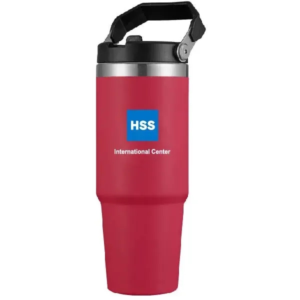 30oz Travel Stainless Steel Vacuum Coffee Mug tumbler handle - 30oz Travel Stainless Steel Vacuum Coffee Mug tumbler handle - Image 4 of 5