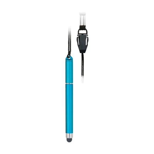 Plastic Stylus Pen with Detachable Lanyard - Plastic Stylus Pen with Detachable Lanyard - Image 8 of 13
