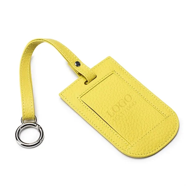 Flap Leather Luggage Tag With Metal Buckle - Flap Leather Luggage Tag With Metal Buckle - Image 7 of 9