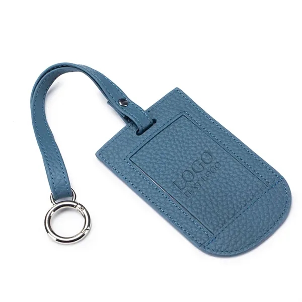 Flap Leather Luggage Tag With Metal Buckle - Flap Leather Luggage Tag With Metal Buckle - Image 6 of 9