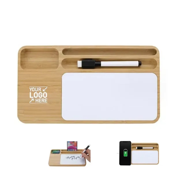 Bamboo Wireless Charger with Dry Erase Board - Bamboo Wireless Charger with Dry Erase Board - Image 0 of 0