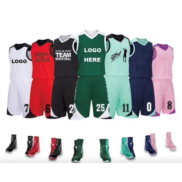 Custom Adult Basketball Jersy Set - Custom Adult Basketball Jersy Set - Image 0 of 1