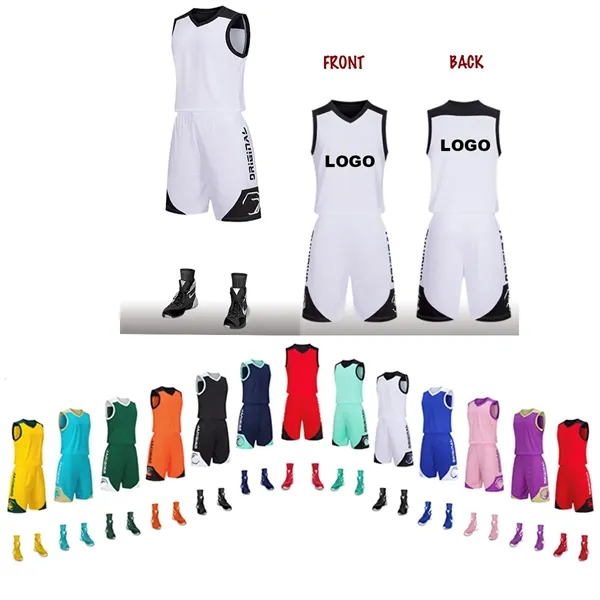 Custom Adult Basketball Jersy Set - Custom Adult Basketball Jersy Set - Image 1 of 1