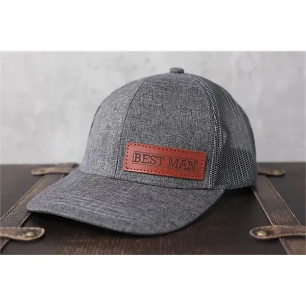 Custom Leather Patch Hat-Golf, Gift for Father's Day,Trucker - Custom Leather Patch Hat-Golf, Gift for Father's Day,Trucker - Image 3 of 12