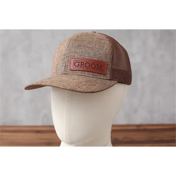 Custom Leather Patch Hat-Golf, Gift for Father's Day,Trucker - Custom Leather Patch Hat-Golf, Gift for Father's Day,Trucker - Image 6 of 12
