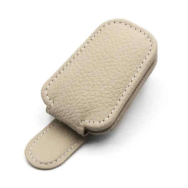 Magnetic Leather Sunglasses Holders for Car Visor - Magnetic Leather Sunglasses Holders for Car Visor - Image 3 of 6