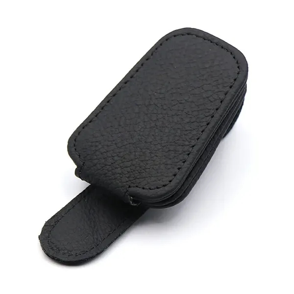 Magnetic Leather Sunglasses Holders for Car Visor - Magnetic Leather Sunglasses Holders for Car Visor - Image 4 of 6