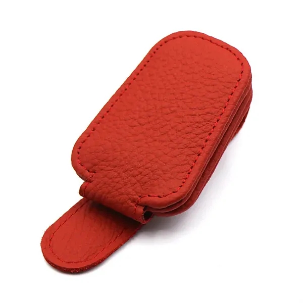 Magnetic Leather Sunglasses Holders for Car Visor - Magnetic Leather Sunglasses Holders for Car Visor - Image 6 of 6