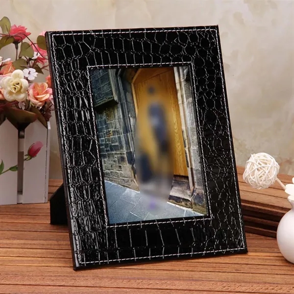 PU Leather Custom Logo Text Wedding Birthday Photo Frame - PU Leather Custom Logo Text Wedding Birthday Photo Frame - Image 2 of 4