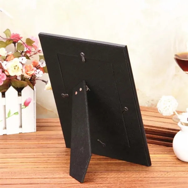 PU Leather Custom Logo Text Wedding Birthday Photo Frame - PU Leather Custom Logo Text Wedding Birthday Photo Frame - Image 3 of 4